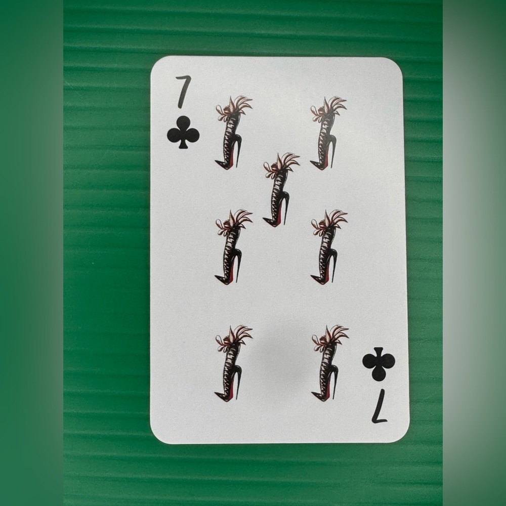 Christian Louboutin 7 Of Clubs Playing Card Collectible Card